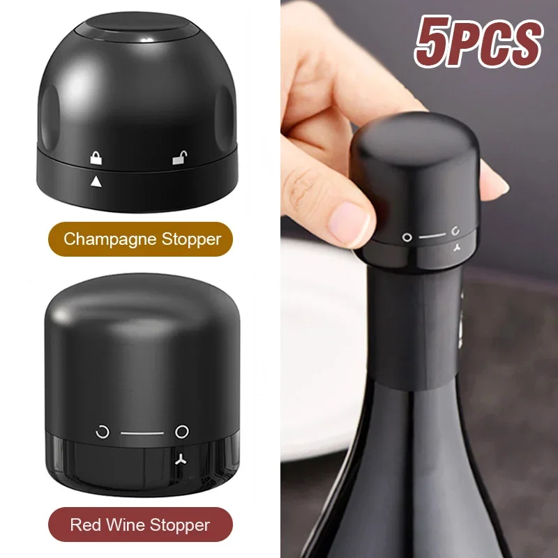 Wine Preservation Pump - Tapón para botella de vino sellado