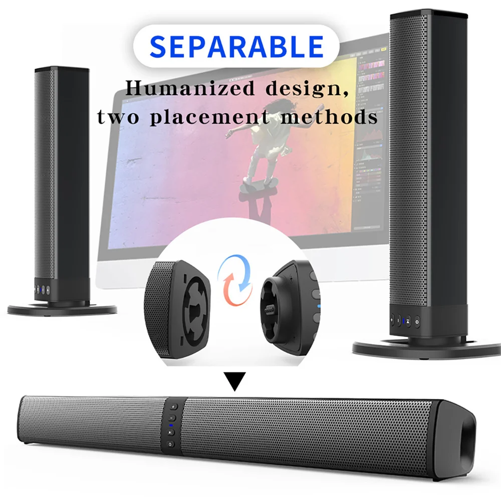 Home Bar And Theater - Barra de sonido inalámbrica Bluetooth para