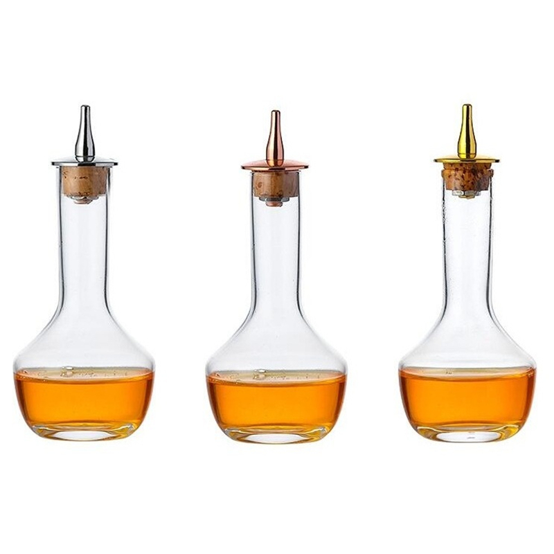 Bitters Bottle Set - Botella de vidrio con pulverizador de