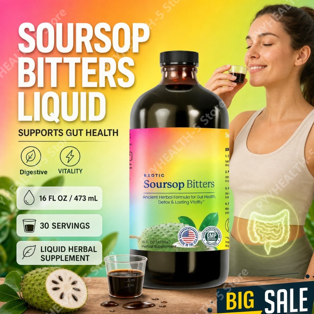 Bitters Bottle Set - Suplemento Líquido Herbal de Guanábana, Gotas