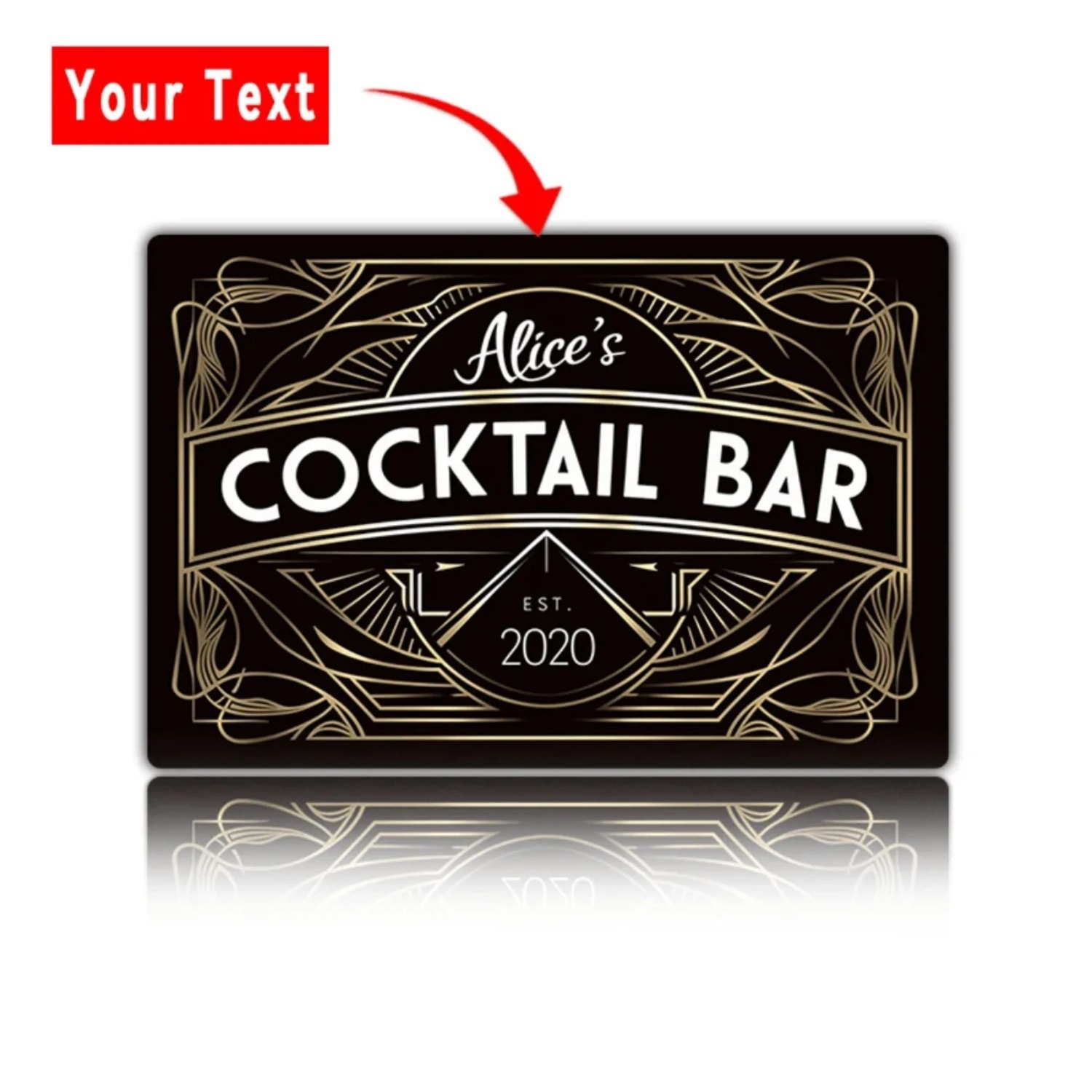 Home Bar Signs - Letrero de Pared de Metal Art