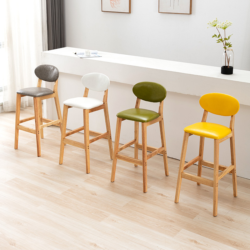 Home Bar Stools - Silla de bar sencilla de madera