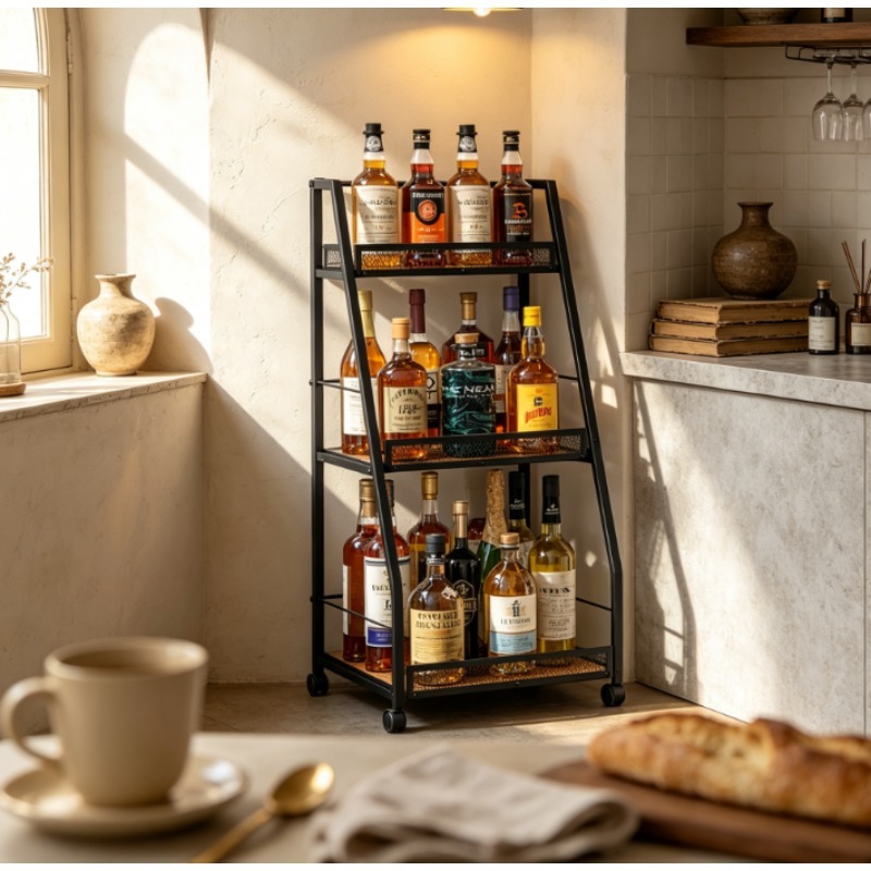 Home Bar Shelves - Estante para Botellas de Vino de