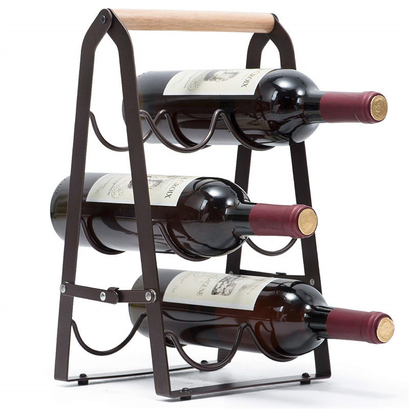 Home Bar Shelves - Estante de Almacenamiento Plegable de Hierro