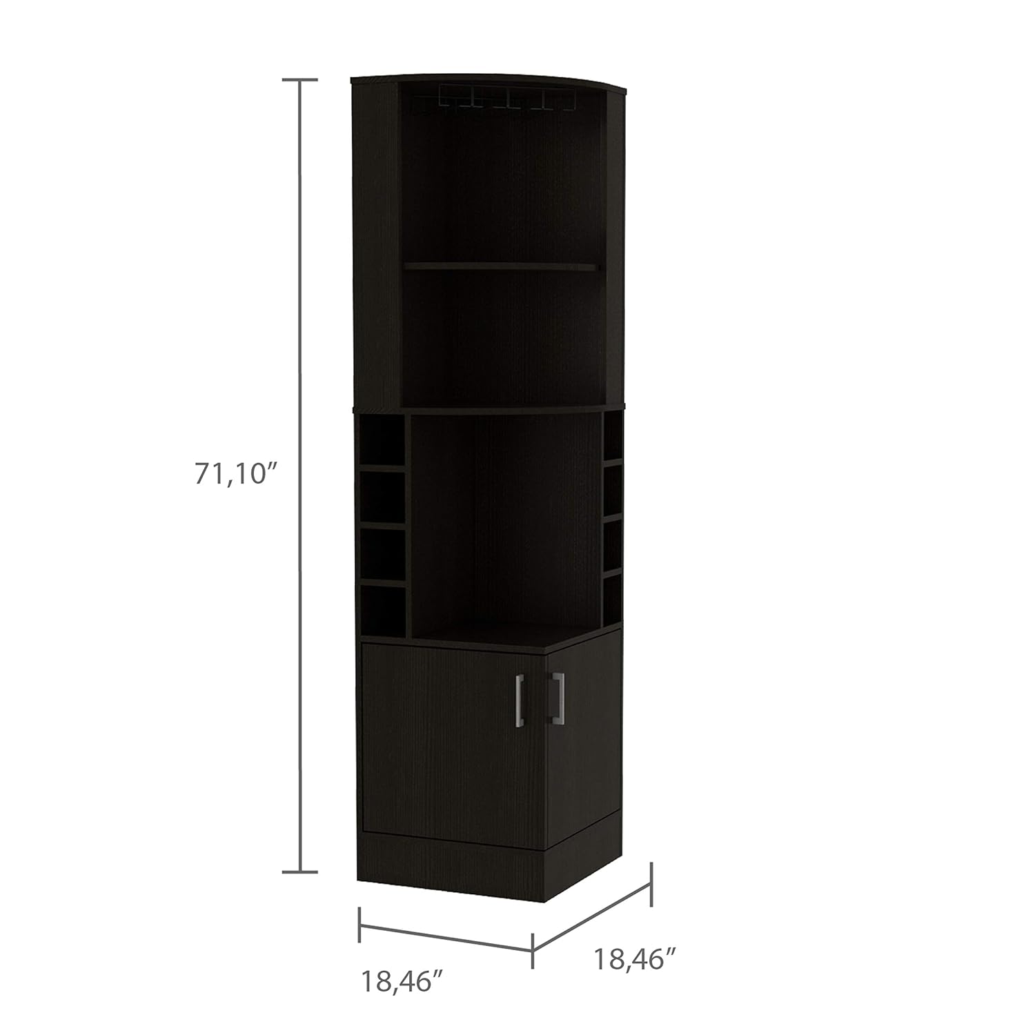 Mueble de bar esquinero con 2  - Home Bar Shelves reseña y precio