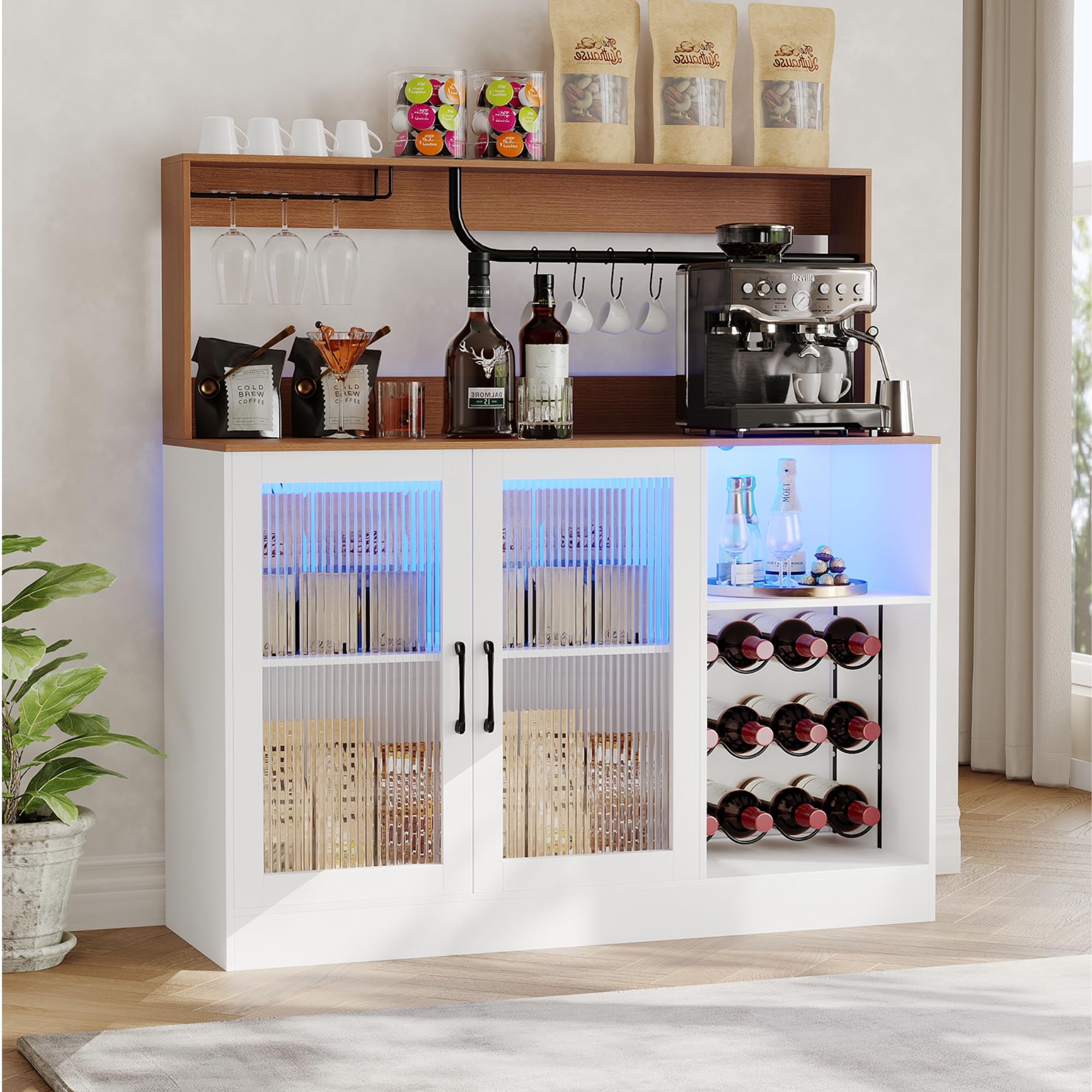 Mueble Bar para Vinos con Luce - Home Bar Shelves reseña y precio