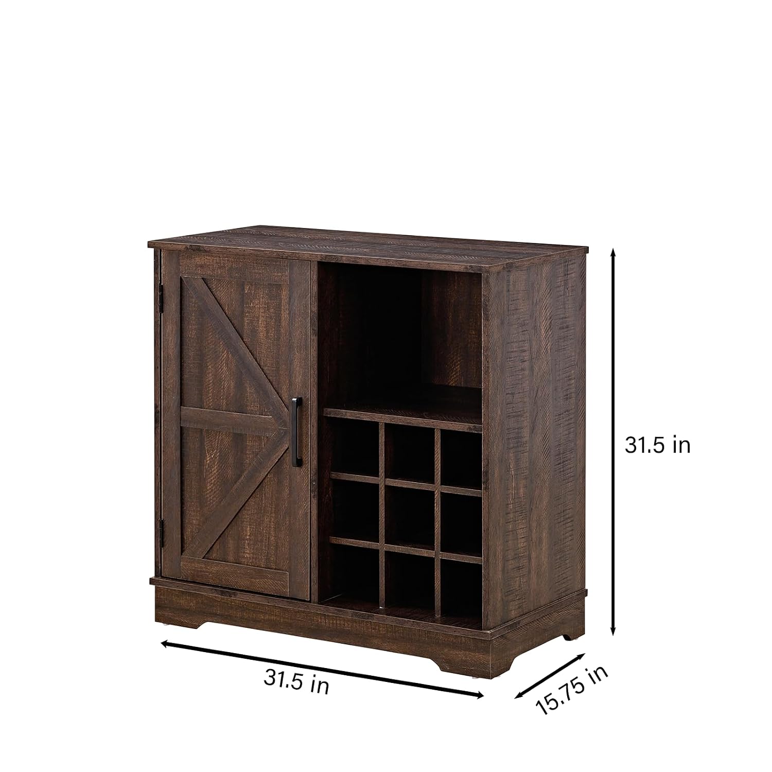 Mueble Bar Estilo Rústico con  - Home Bar Shelves reseña y precio
