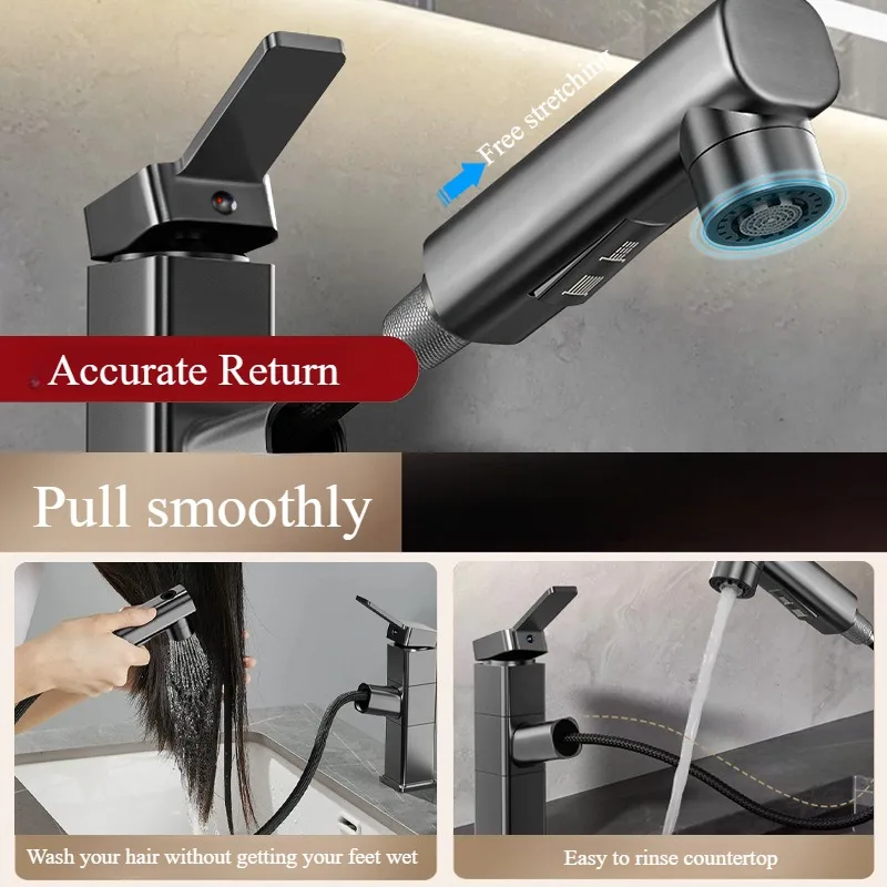Grifo de baño extraíble, mezcl - Home Bar Sink reseña y precio