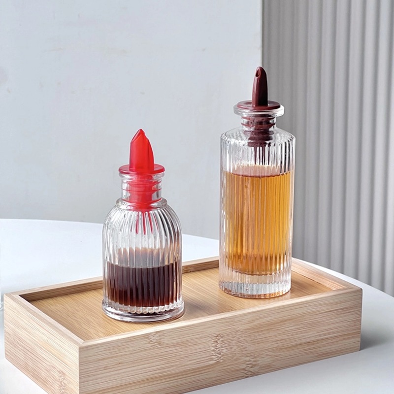 Botella de vidrio con tapa par - Bitters Bottle Set reseña y precio