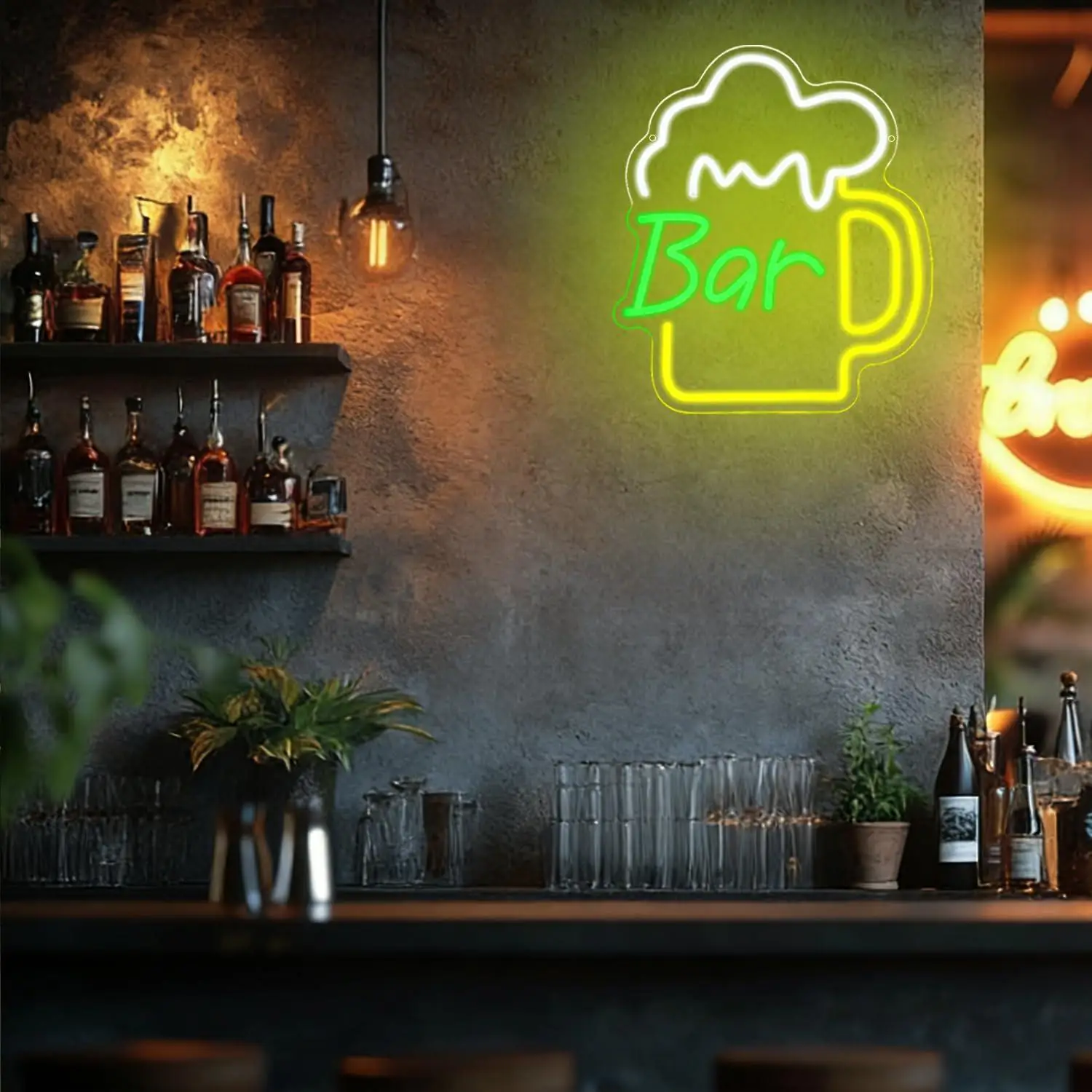 Letrero de Neón con Diseño de  - Home Bar Signs reseña y precio